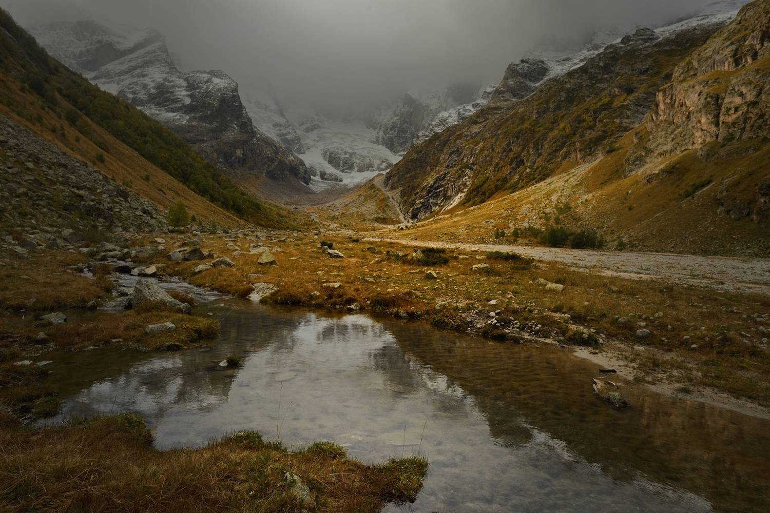 горы осень узункол утро, Александр Жарников