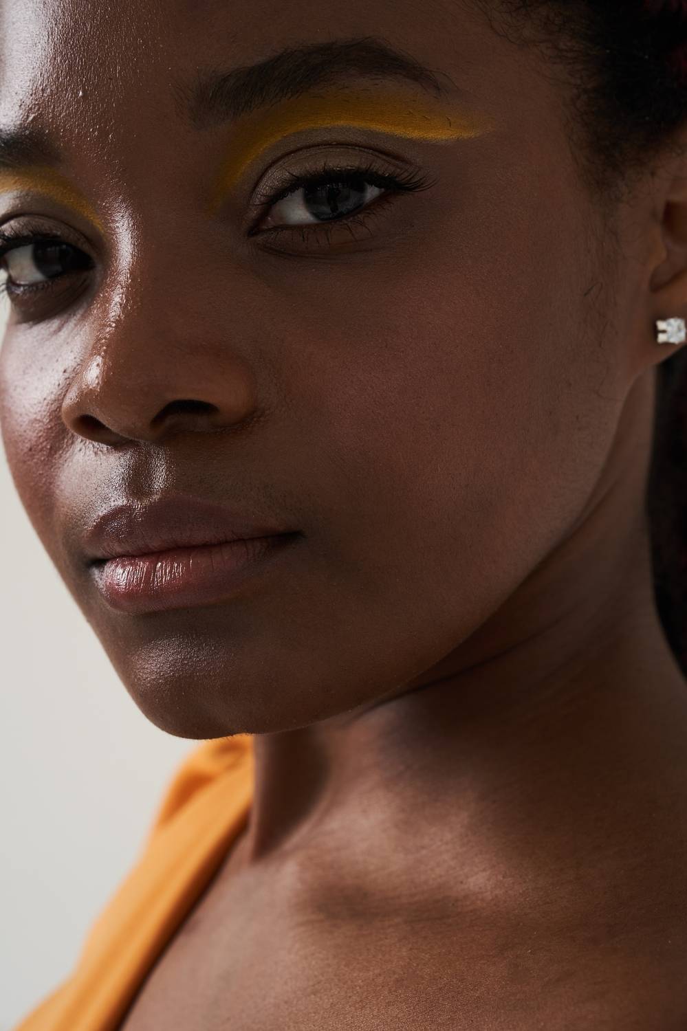 темнокожая, девушка, макияж, крупно, портрет, Дарья Комарова