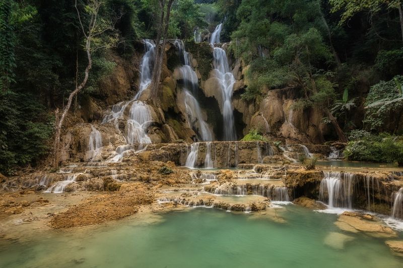 лаос Водопад Куанг Си фото превью