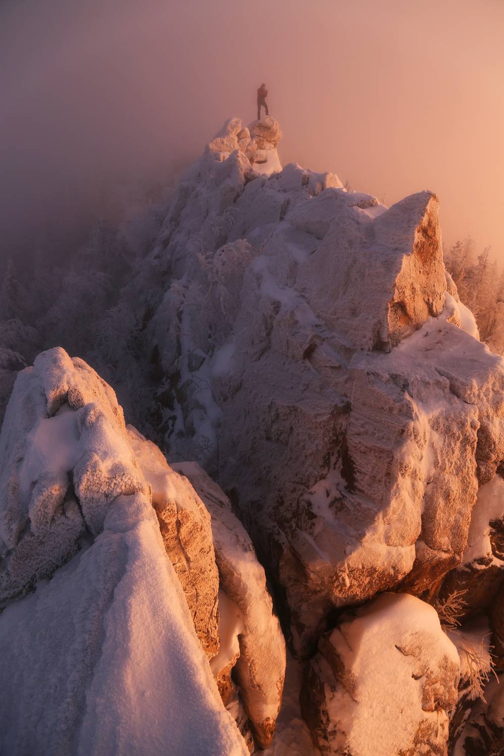 Александровкая сопка, Уралтау, таганай, зимний пейзаж, уральские горы, Южный Урал, Урал, зимний поход, зимний туризм, Сергей Гарифуллин