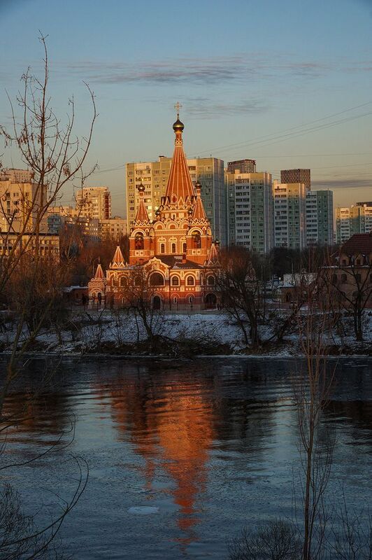 москва храм закат освящение перед заходом фото превью