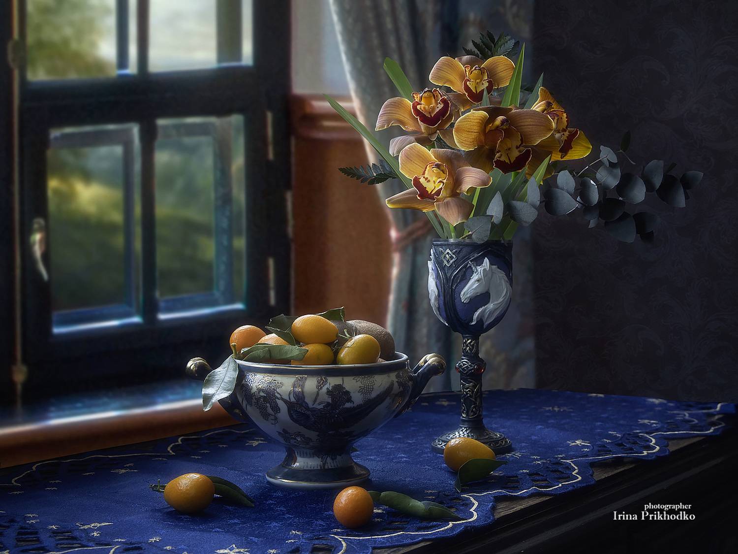 натюрморт, артфото, фрукты, орхидеи, Приходько Ирина