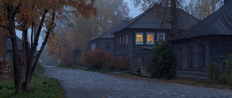 каргополь, архангельская область, осень В уездном городе К фото превью