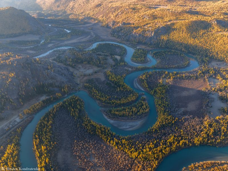 алтай, осень, горный алтай, чуя, чуйские меандры, меандры Чуйские меандры фото превью