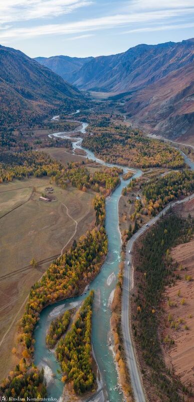 алтай, горный алтай, осень, чуя, чуйский тракт Чуя и чуйский тракт фото превью