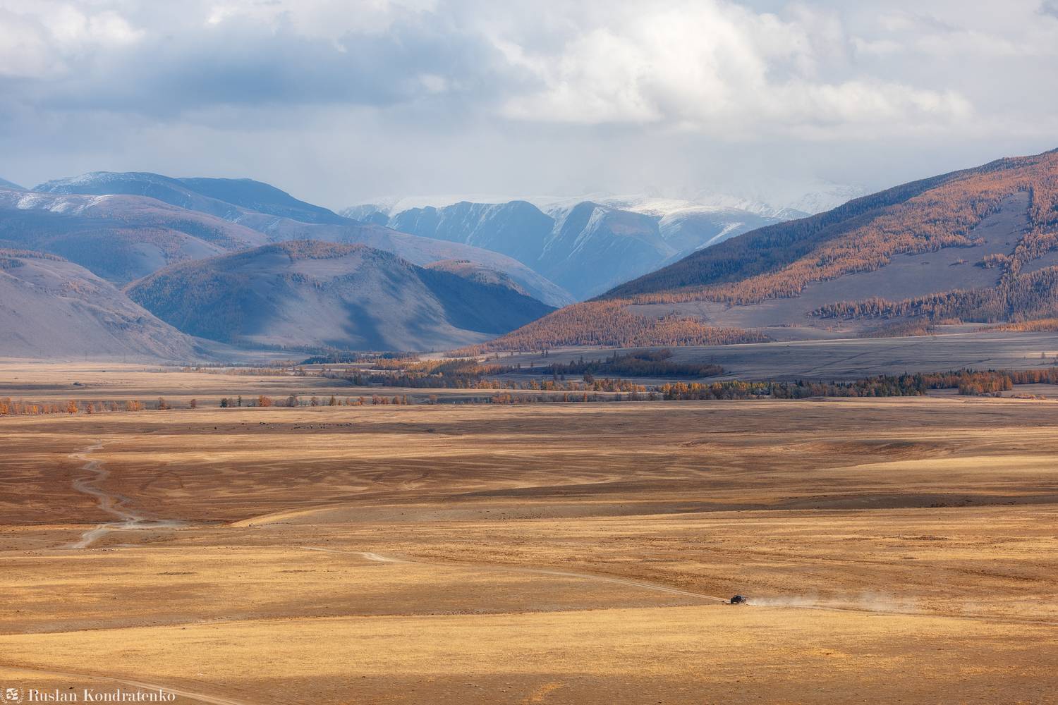 курайская степь, алтай, горный алтай, степь, осень, горы, Кондратенко Руслан