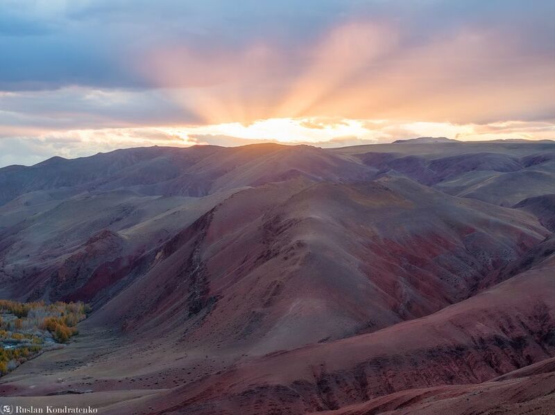 алтай, осень, горный алтай, кызылшин, долина реки кызылшин, кокоря Долина реки Кызылшин фото превью