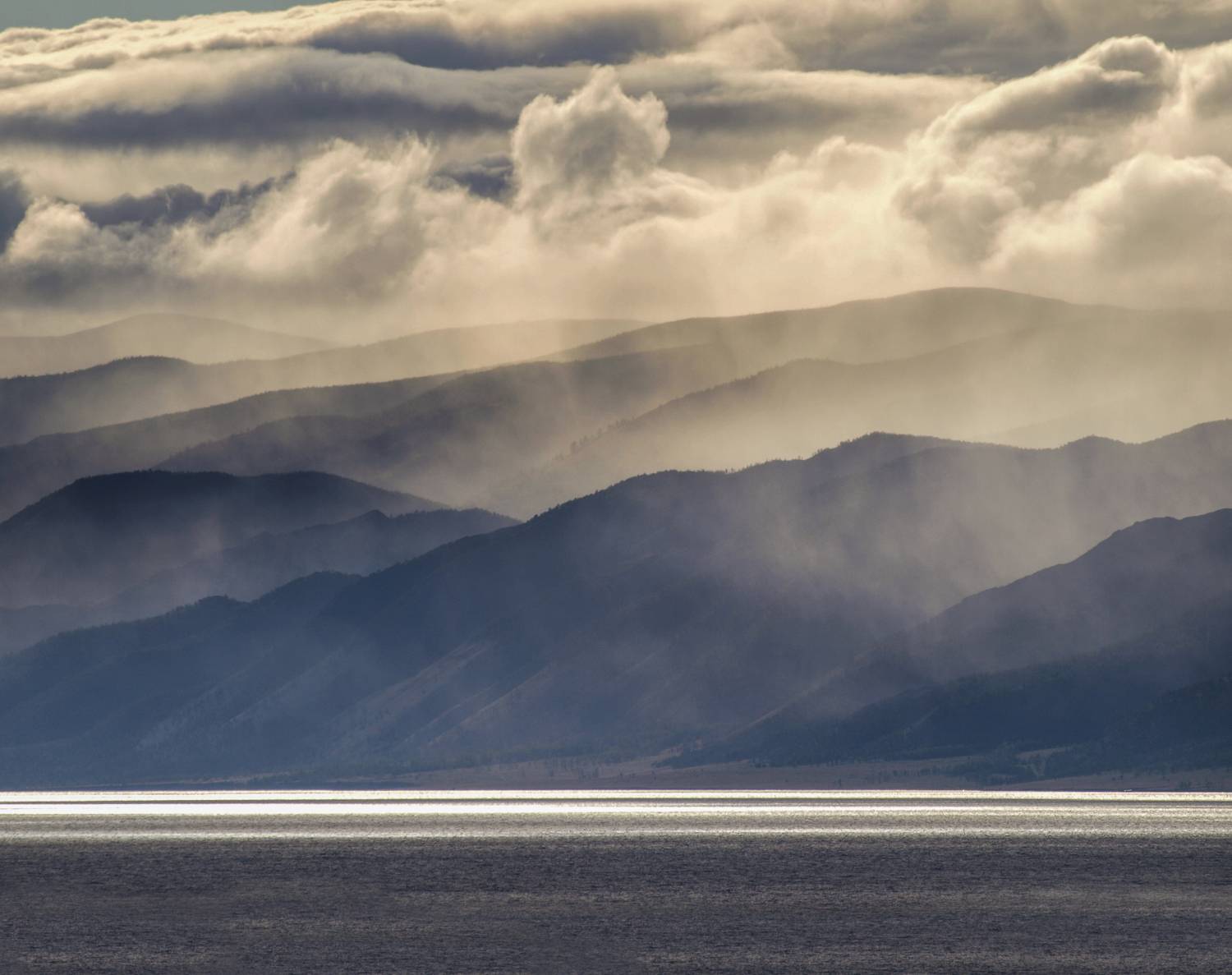 байкал, пейзаж, вечер, Мурзинов Виктор