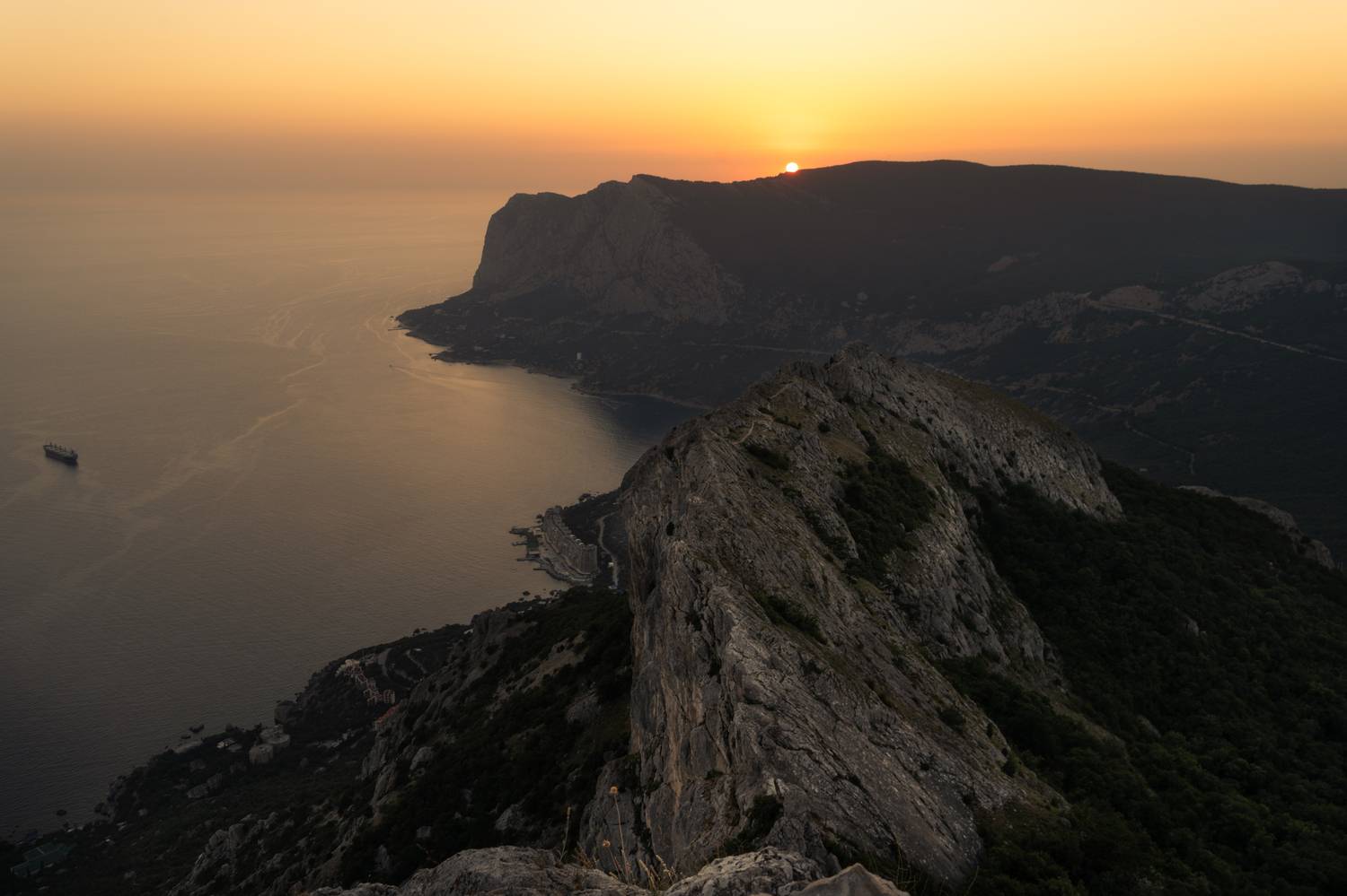 Россия, Крым, Ласпи, Ильяс-Кая, закат, Батилиман, , Гаврилов Юрий