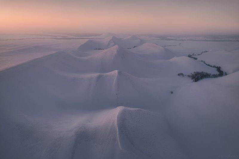долгие горы, оренбургская область, урал, россия Предрассветные Долгие горы фото превью