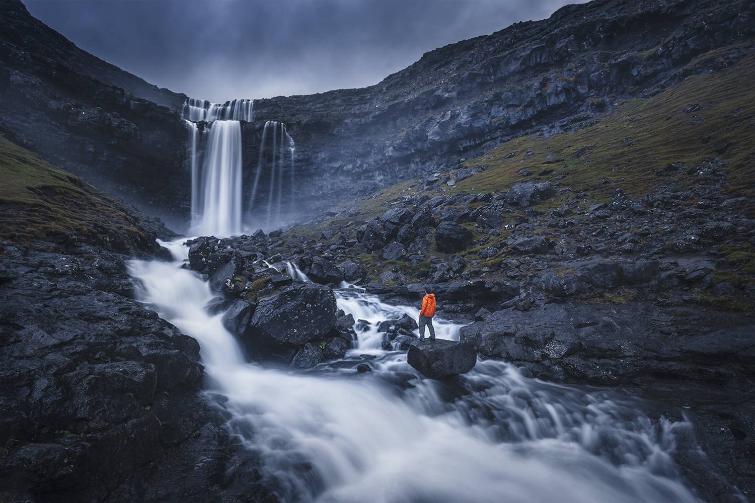 landscape, nature, scenery, rocks, waterfall, longexposure, пейзаж, рассвет, faroe, Александър Александров