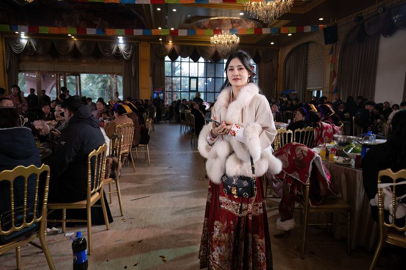 wedding, Tibetan, portrait, candid shot, winter,  Guest of Honor фото превью