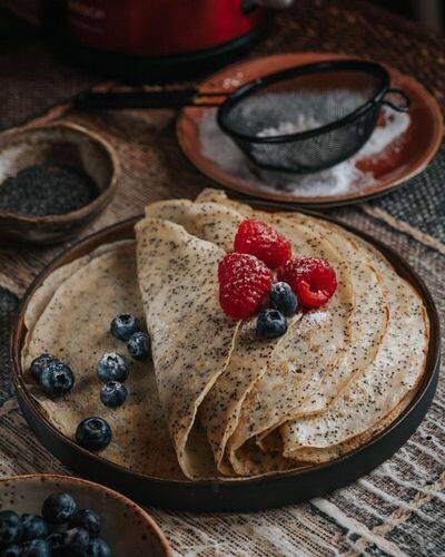 Французские блинчики с маком