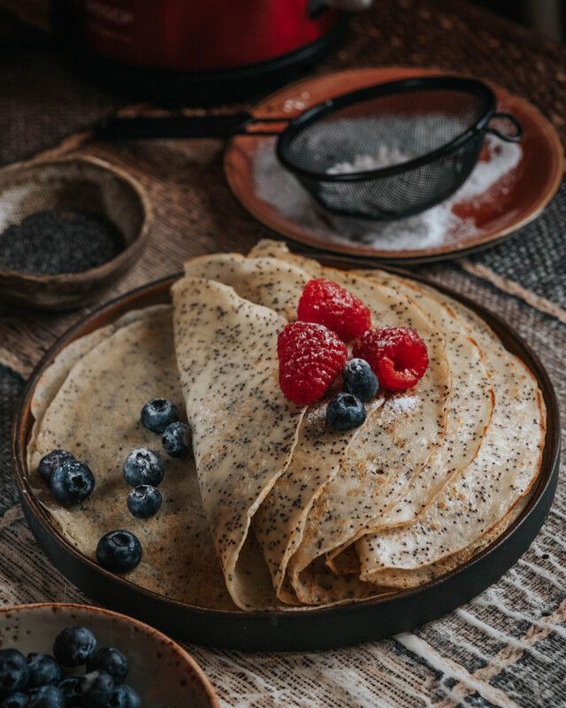 Французские блинчики с маком фото превью