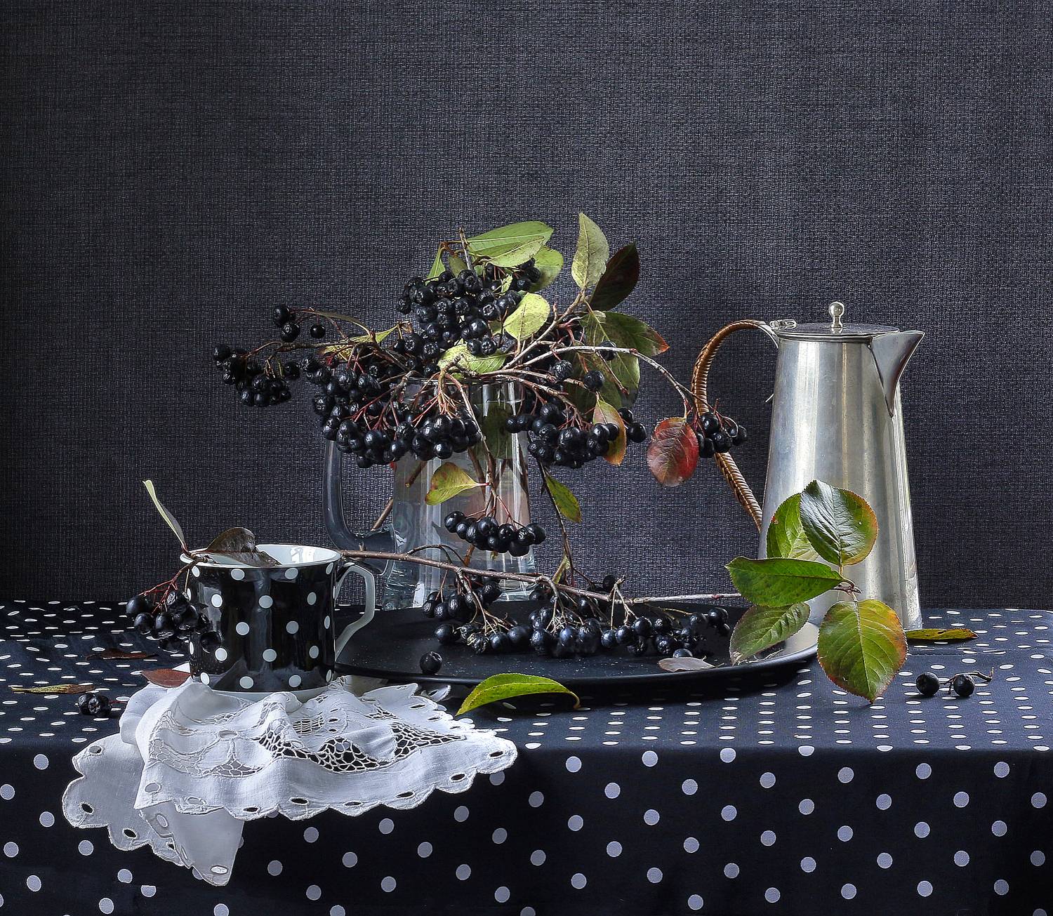 натюрморт, фотонатюрморт, still life, stillifefoto, осень, ягода, рябина,  кофе, наталья_казанцева, Наталья Казанцева