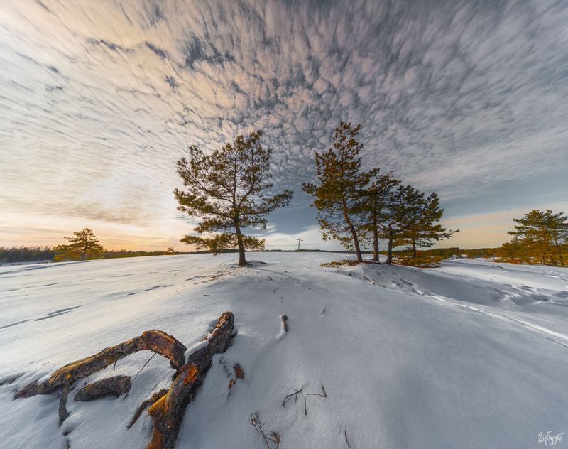 Зимние краски суворовского карьера БАМ. фото превью