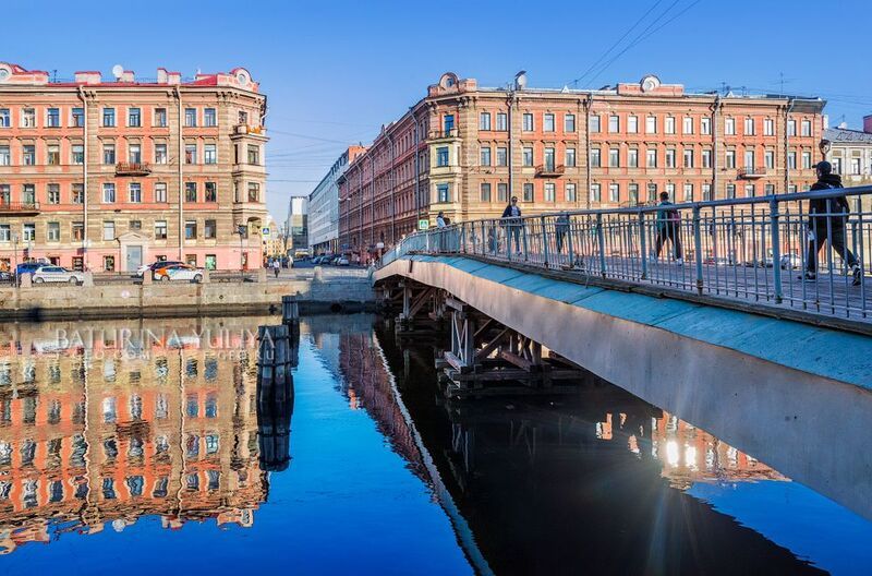 санкт-петербург, петербург, фонтанка, горсткин мост Горсткин мост через Фонтанку, Санкт-Петербург фото превью
