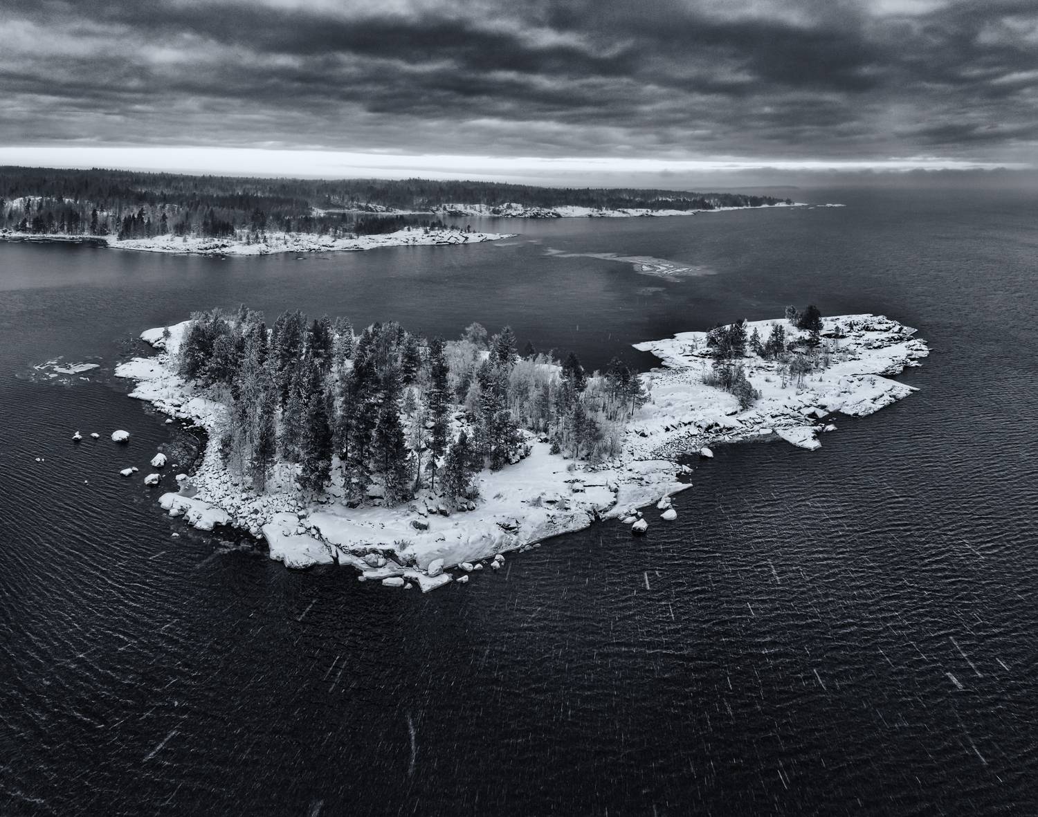 Берёзово Ленинградская_область Ладожское_озеро Ладога острова_Горбы вечер закат, Шишкин Дмитрий