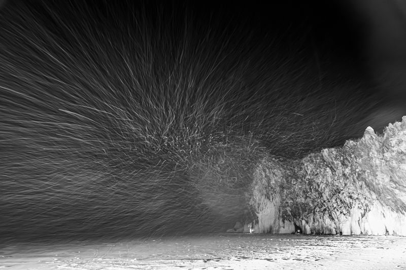 метель, лёд, байкал Метель фото превью