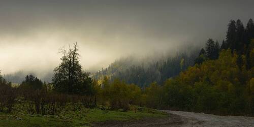 Рассвет в горах Кавказа