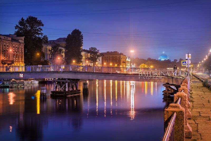 санкт-петербург, петербург, ночь, мост Ночной Петербург фото превью