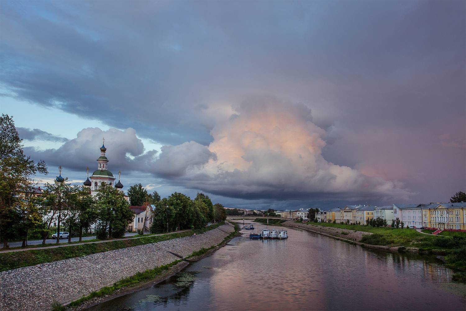 вологда, река, облако, небо, Наталия Колтакова