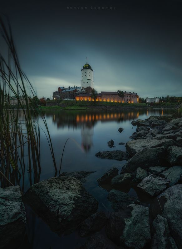 выборг, дождь, замок, город, россия Дождливый Выборг фото превью