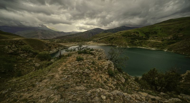 Россия, Кабардино-Балкария, озеро Гижгит Былымское,  озеро Гижги Озеро Гижгит, оно же Былымское фото превью