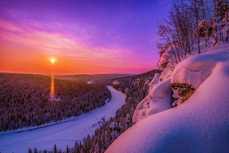 урал, зима, снег, утро, солнце, рассвет Утро на Усьве. фото превью
