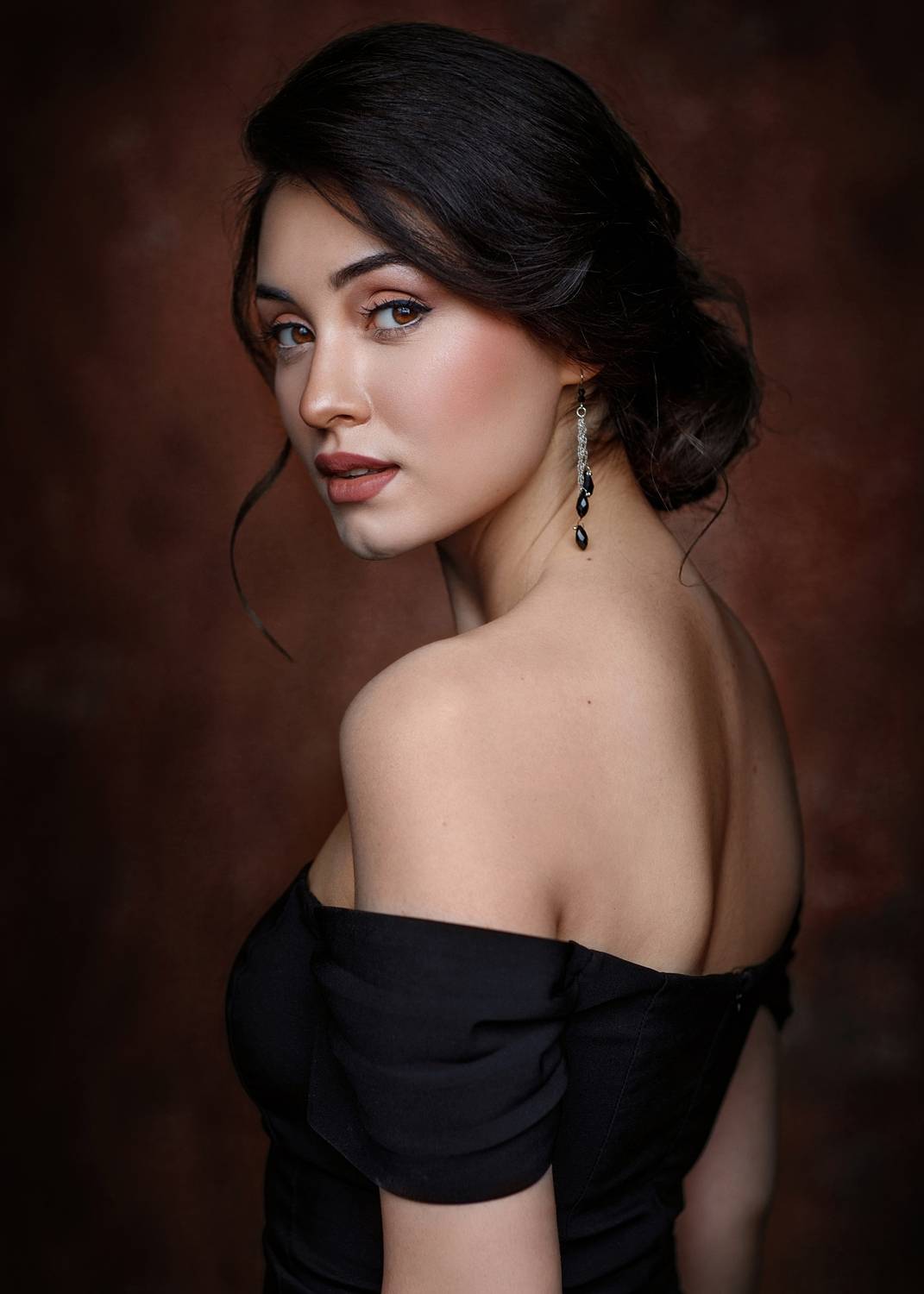 портрет девушка студия красота взгляд, Герасимов Михаил