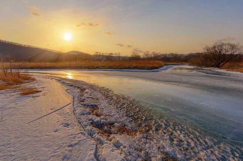 весна, закат, лидовка Весеннее... фото превью