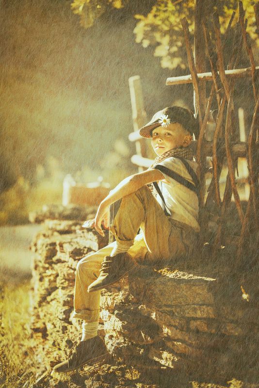 лето детский портрет Миша фото превью