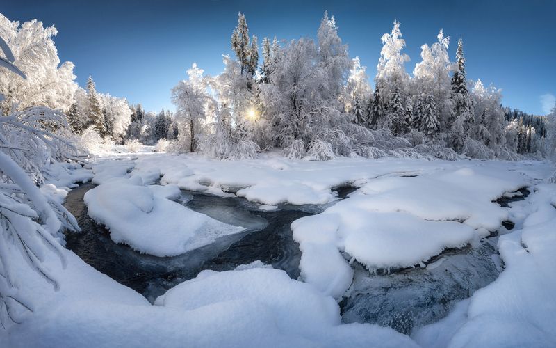 На таежной речке фото превью