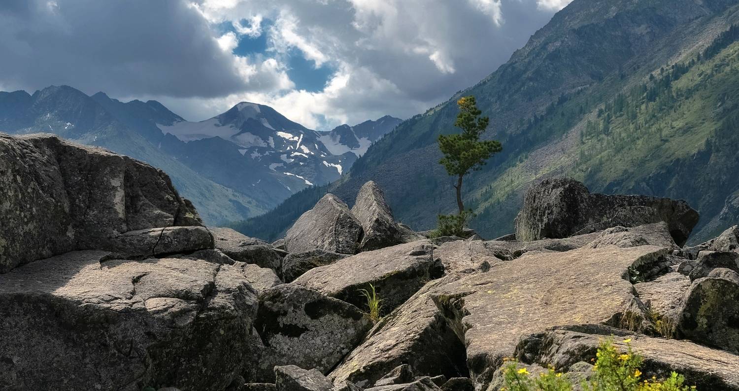 алтай, непогода, мультинские озера, камни , горы., Фомина Марина