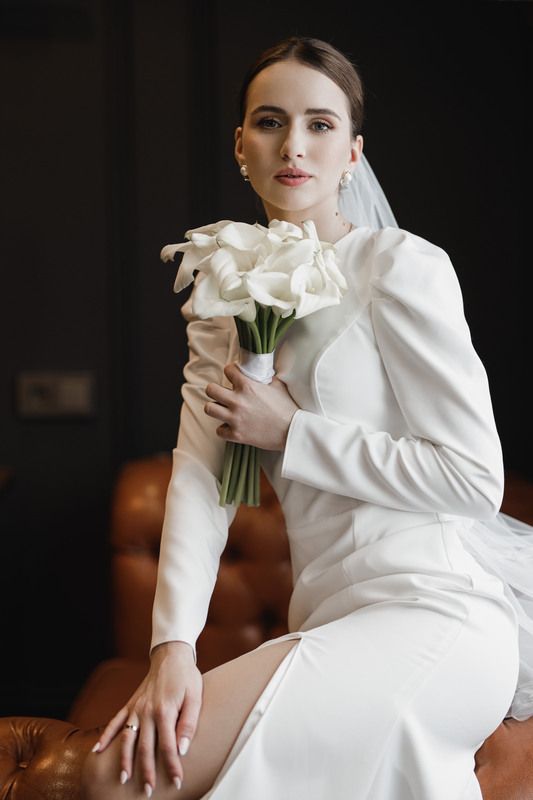 девушка, портрет, фотосессия, girl, model, modeling, portrait,творческий портрет, женский портрет, woman, young woman, glamour, постановка, постановочная фотография, fashion, невеста, свадьба, bride, wedding Невеста Олеся фото превью