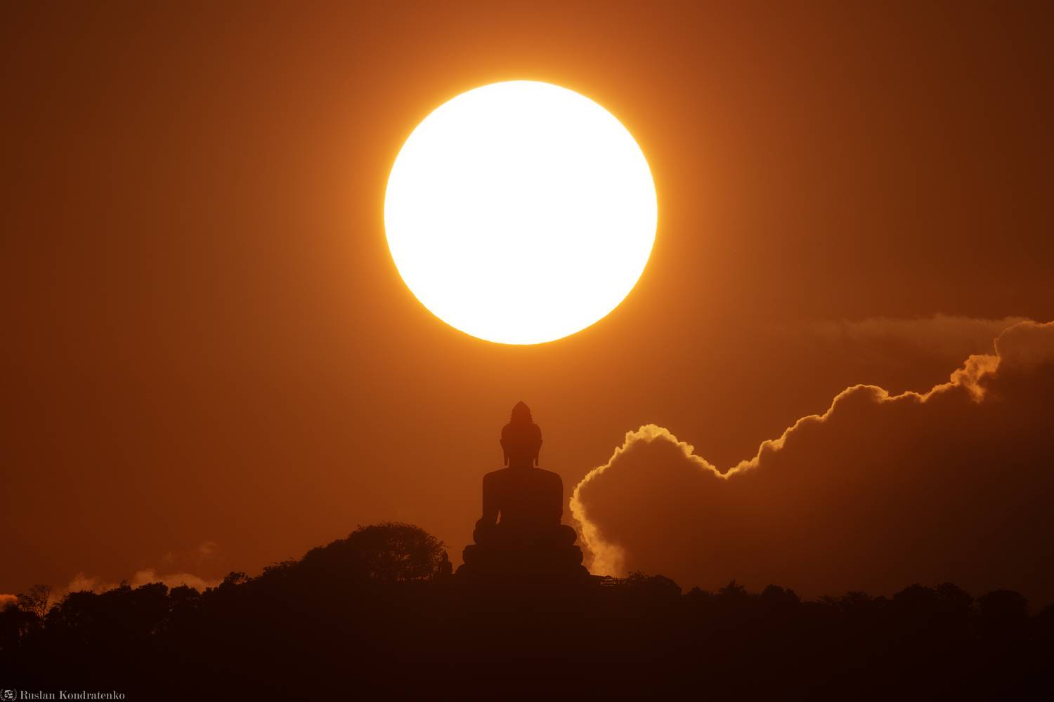 статуя большого будды, пхукет, прострел, закат, Кондратенко Руслан