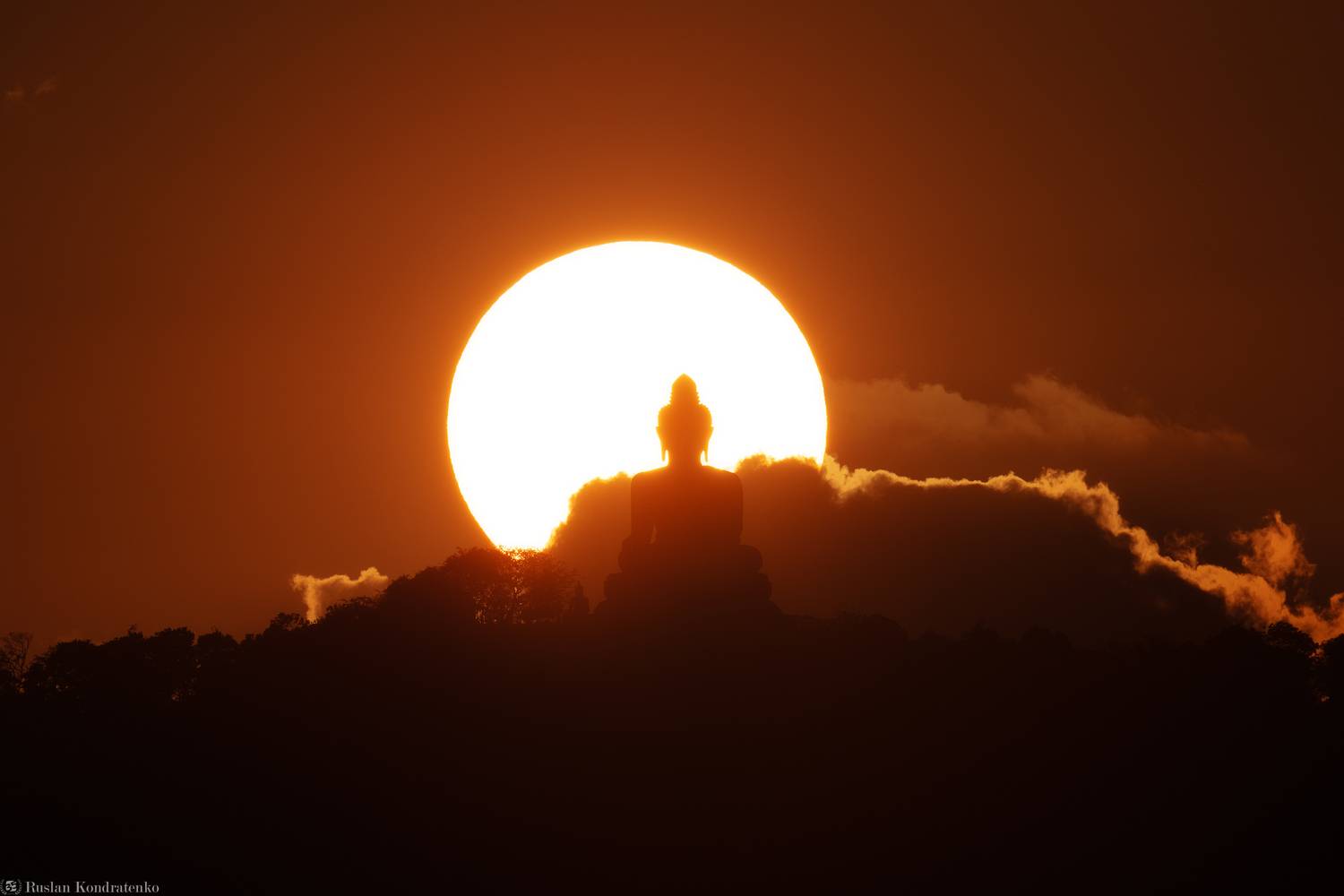 статуя большого будды, пхукет, прострел, закат, Кондратенко Руслан