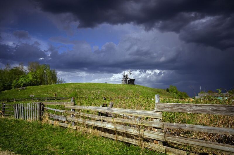 вершинино, кенозеро, кенозерье, архангельская область, май Тучи фото превью