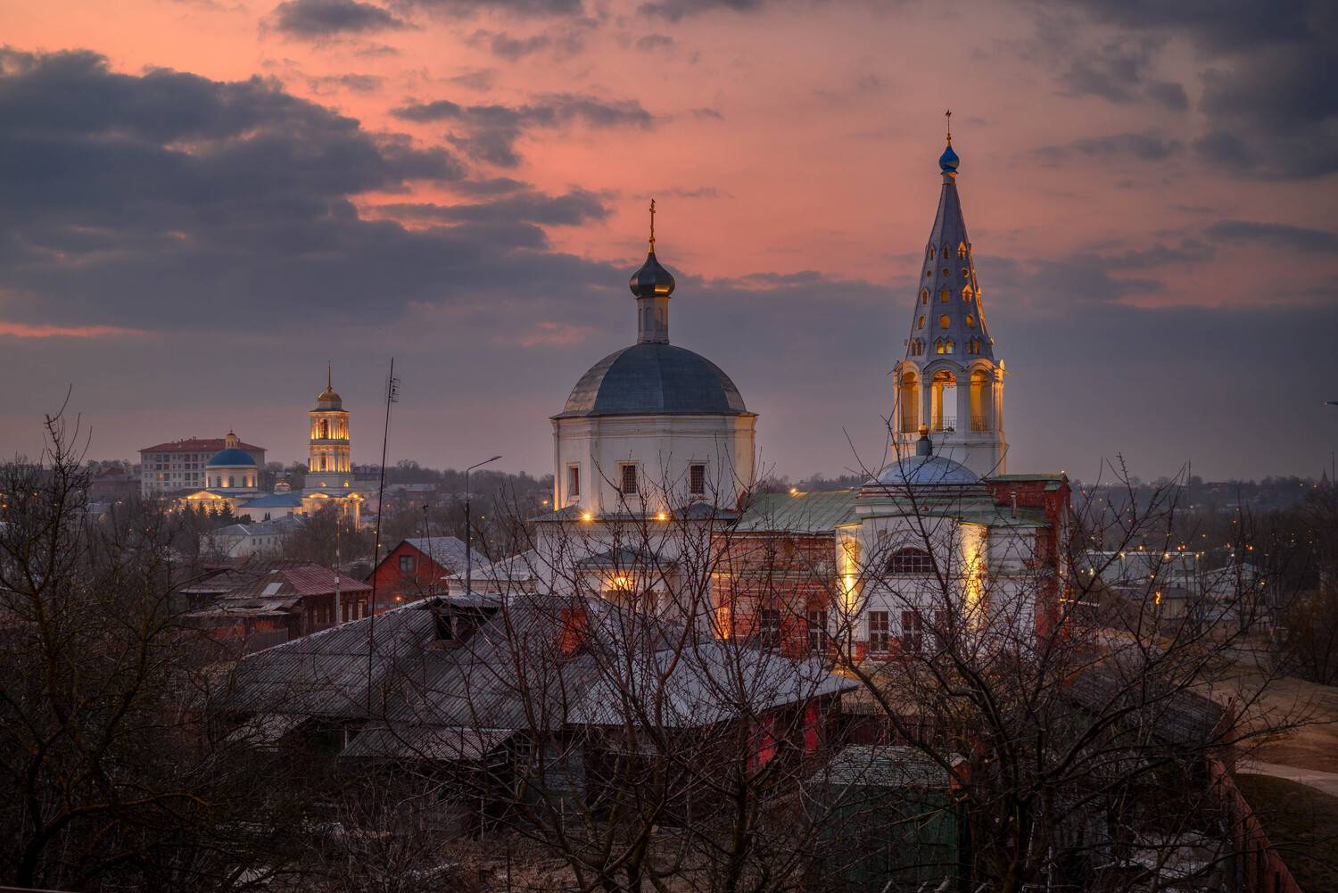 серпу3, церковь, рассвет, Сережа Сережин