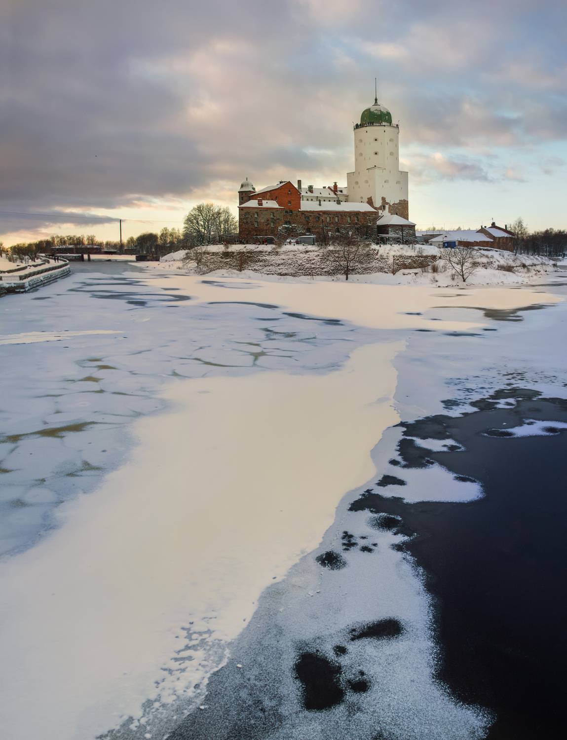 выборг снег север река пейзаж мороз, Мурзинов Виктор