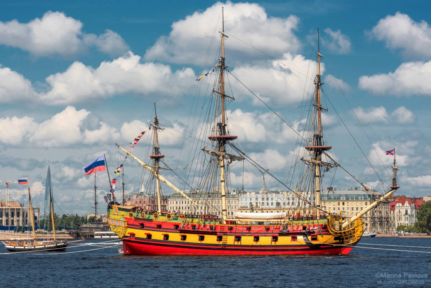 город, архитектура, санкт-петербург, река нева, день вмф, парусник полтава, корабли на неве, городской пейзаж, Павлова Марина
