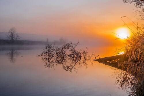 Весенний рассвет.