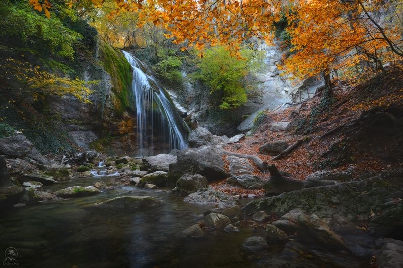 крым, джур_джур, фототур в крым, осенний лес, водопад Джур-Джур фото превью
