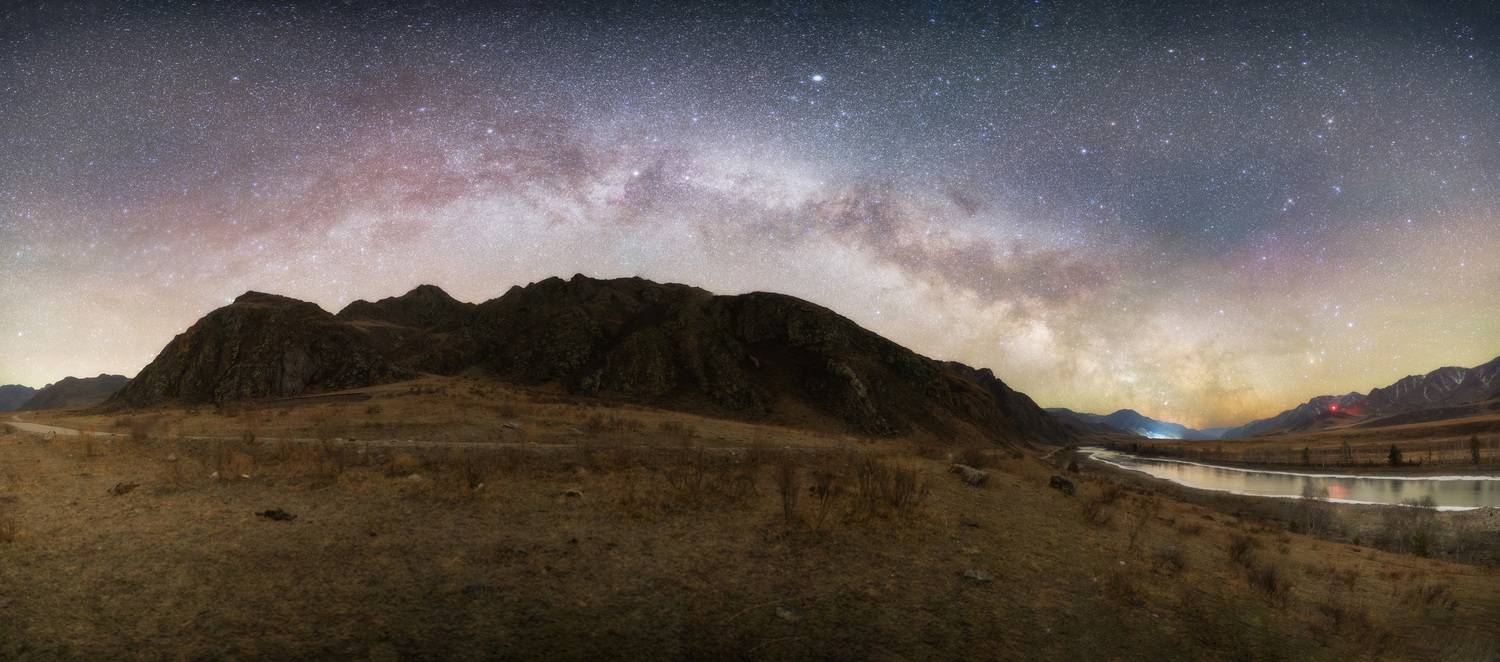 млечный путь, горный алтай, катунь, ночь, Нигматуллин Руслан