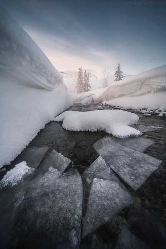 кольский, фототур, яковлевфототур, кандалакша, волосяная, териберка, мурманск, северноесияние, сияние Утро в Хибинах фото превью