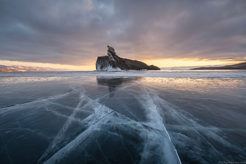 зимний байкал, байкальский лед, ольхон, малое море, чистый лёд, огой, мыс дракон \