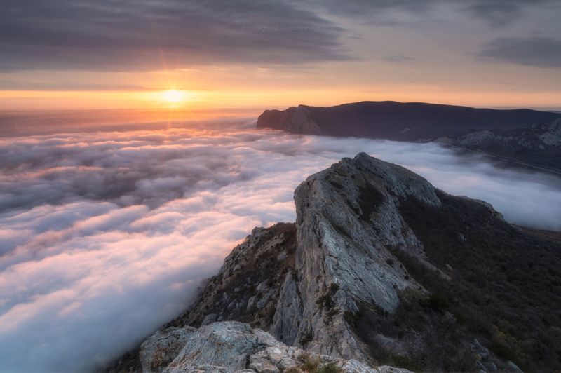 крым, пейзаж, горы, море, весна, crimea, landscape Выше неба фото превью
