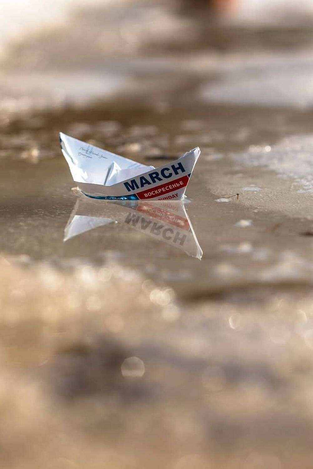 весна, кораблик, ручей, март, Игнатьев Александр