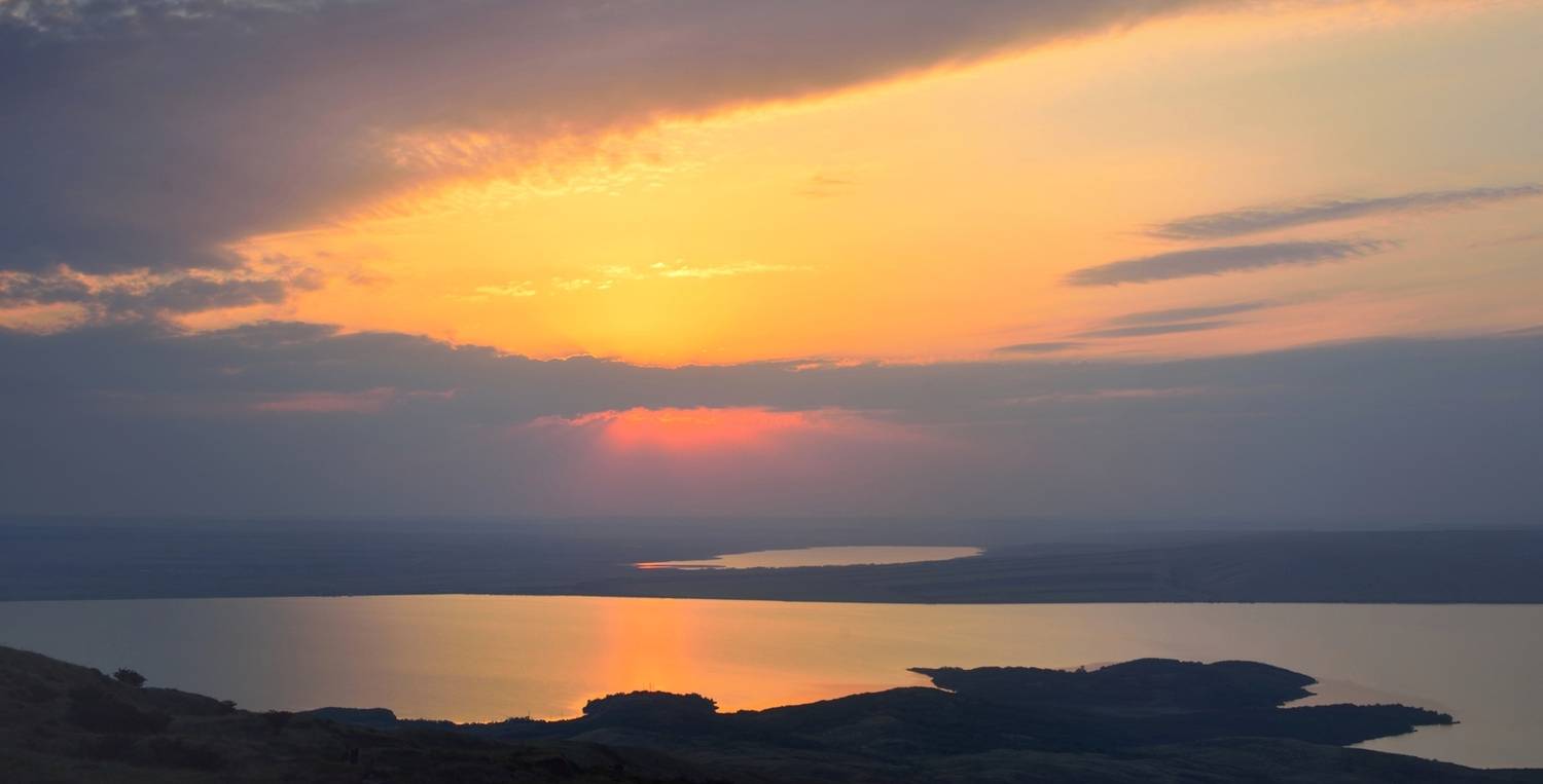 закат озеро, Александр Жарников
