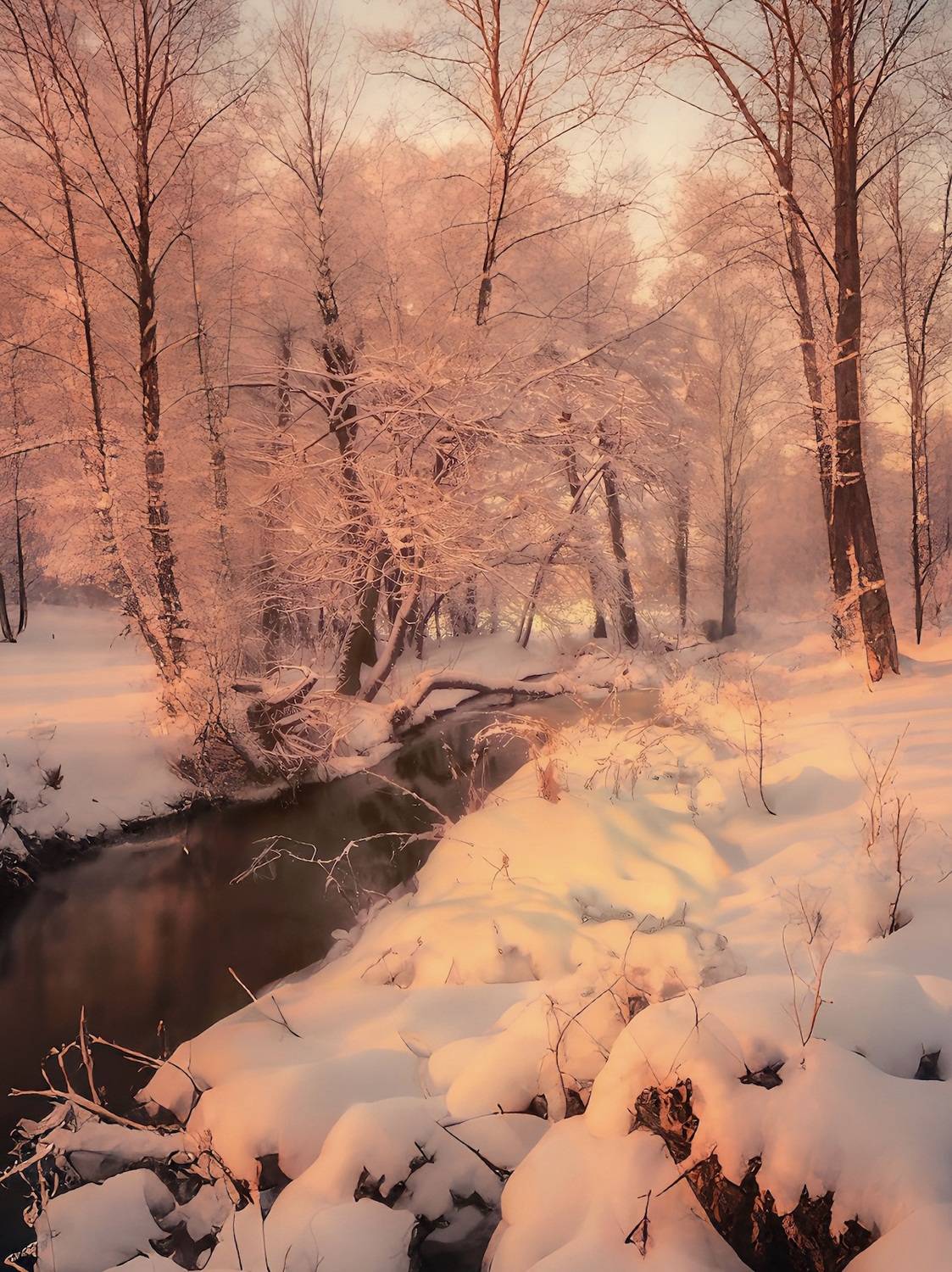 пейзаж, landscape, nature, природа, зима, winter, снег, snow, лес, forest, Julia Kaissa